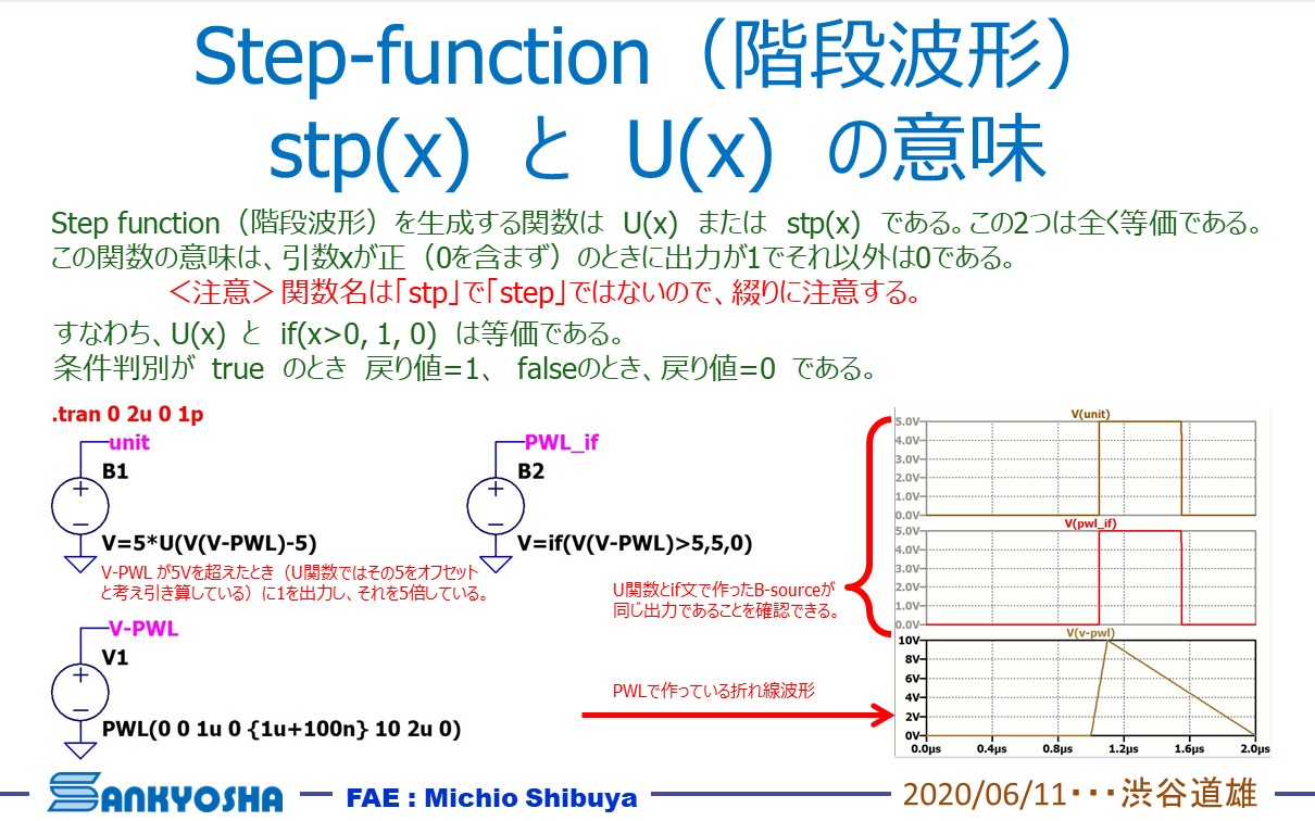 LTspice Step Function